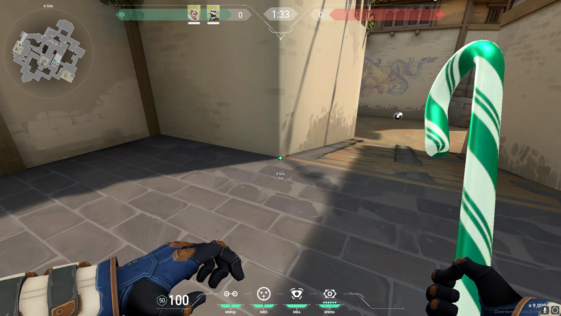Cypher Cyber Cage on Haven Defense Site A — step 1 of 4: Position — where to stand