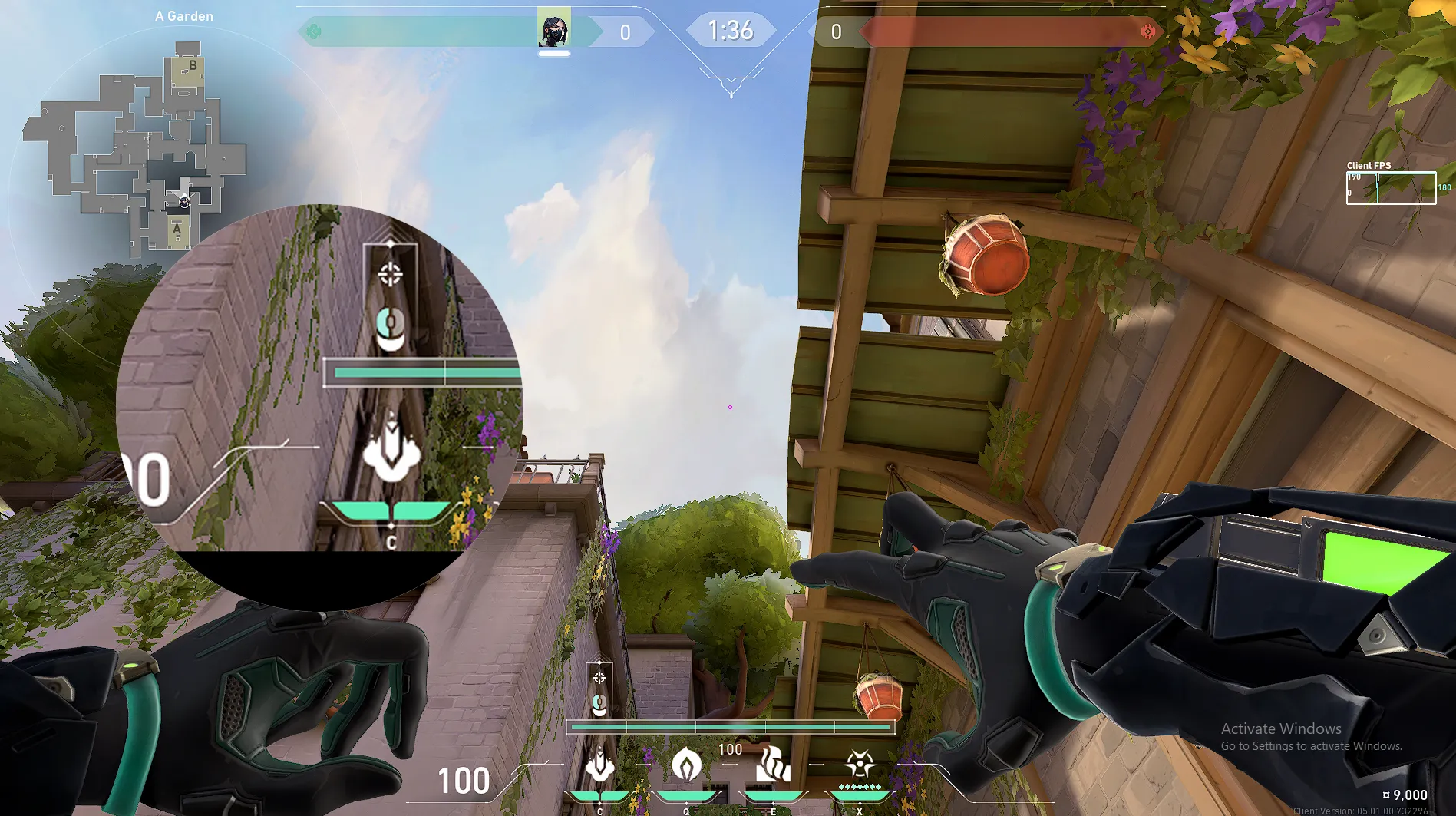 Viper Snake Bite on Ascent Defense Site B — step 2 of 6: Aim — line up the shot