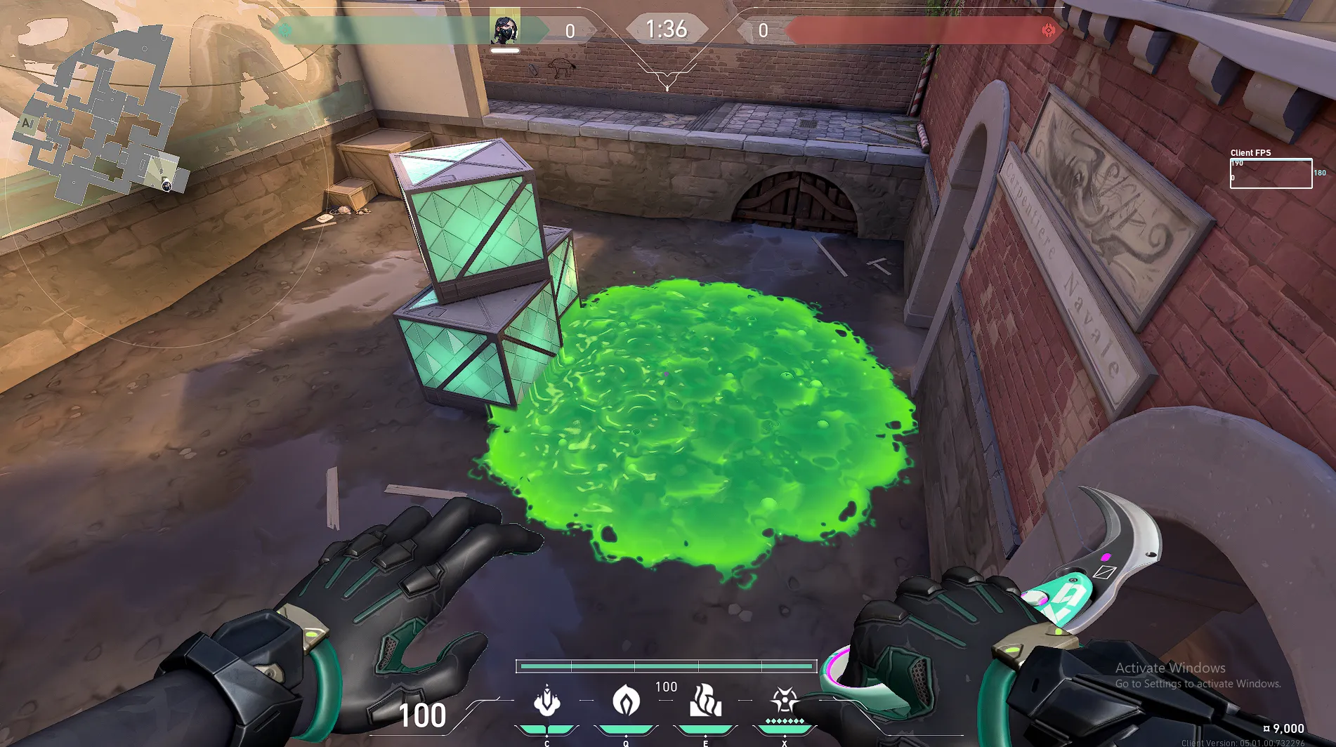 Viper Snake Bite on Ascent Defense Site B — step 3 of 6: Aim — line up the shot