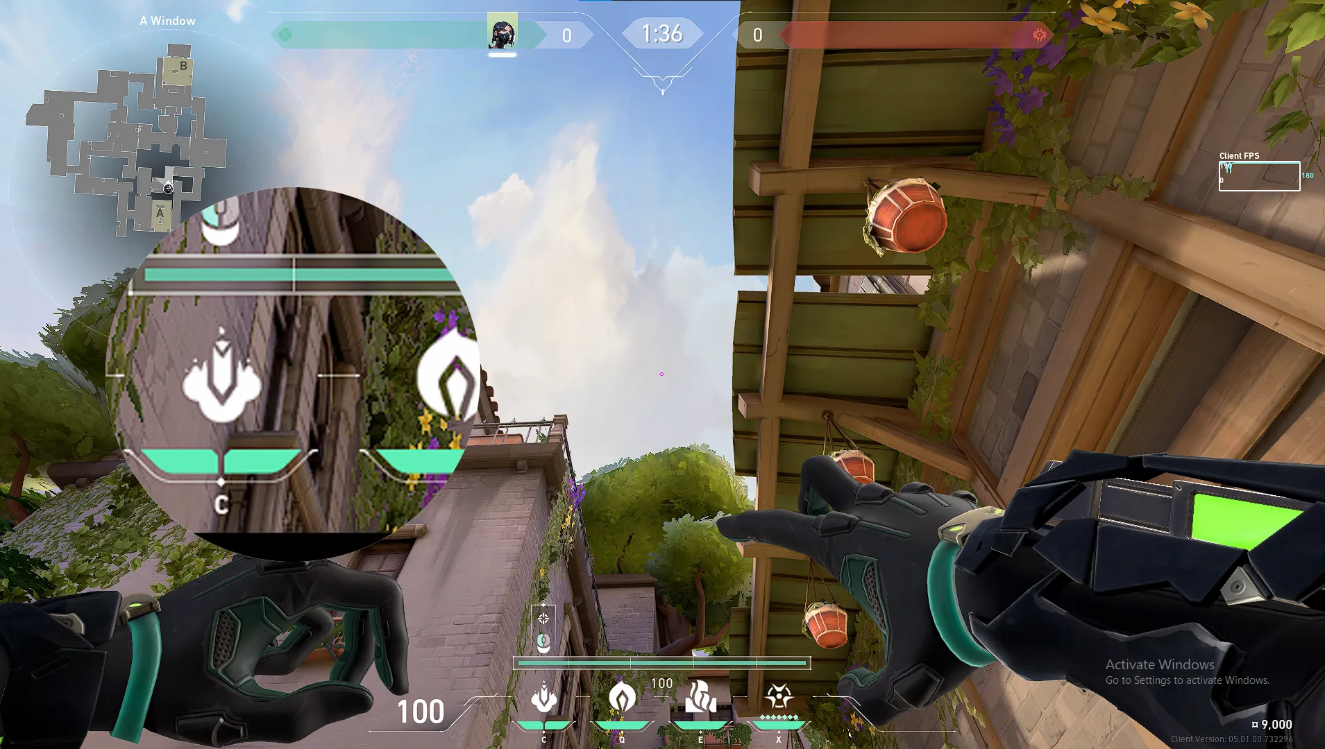 Viper Snake Bite on Ascent Defense Site B — step 4 of 6: Aim — line up the shot