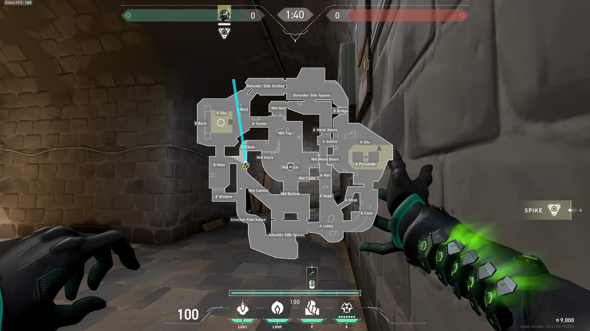 Viper Toxic Screen on Breeze Attack Site B — step 2 of 3: Aim — line up the shot