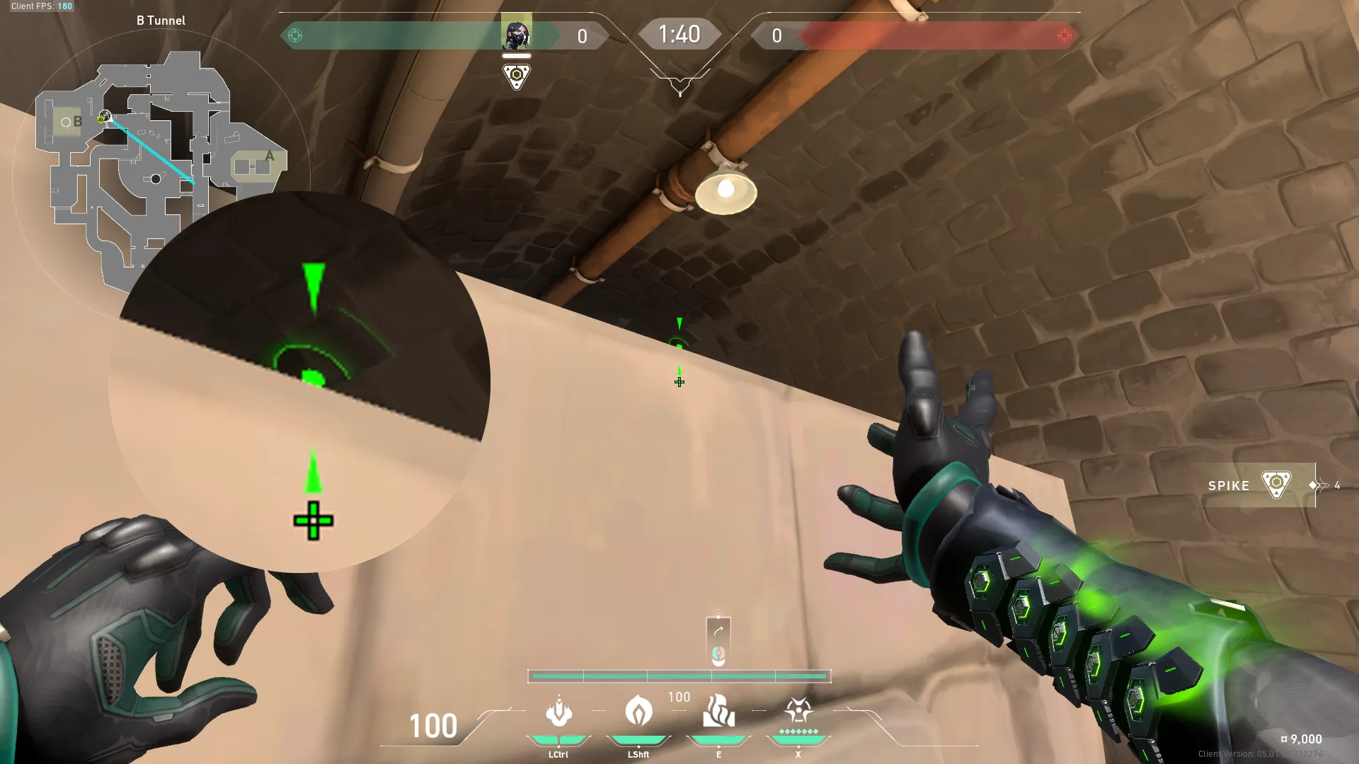 Viper Toxic Screen on Breeze Attack Mid — step 2 of 3: Aim — line up the shot
