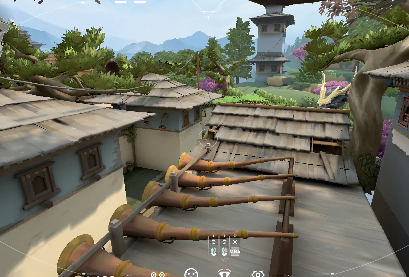 Cypher Spycam on Haven Defense Site C — step 3 of 4: Aim — line up the shot