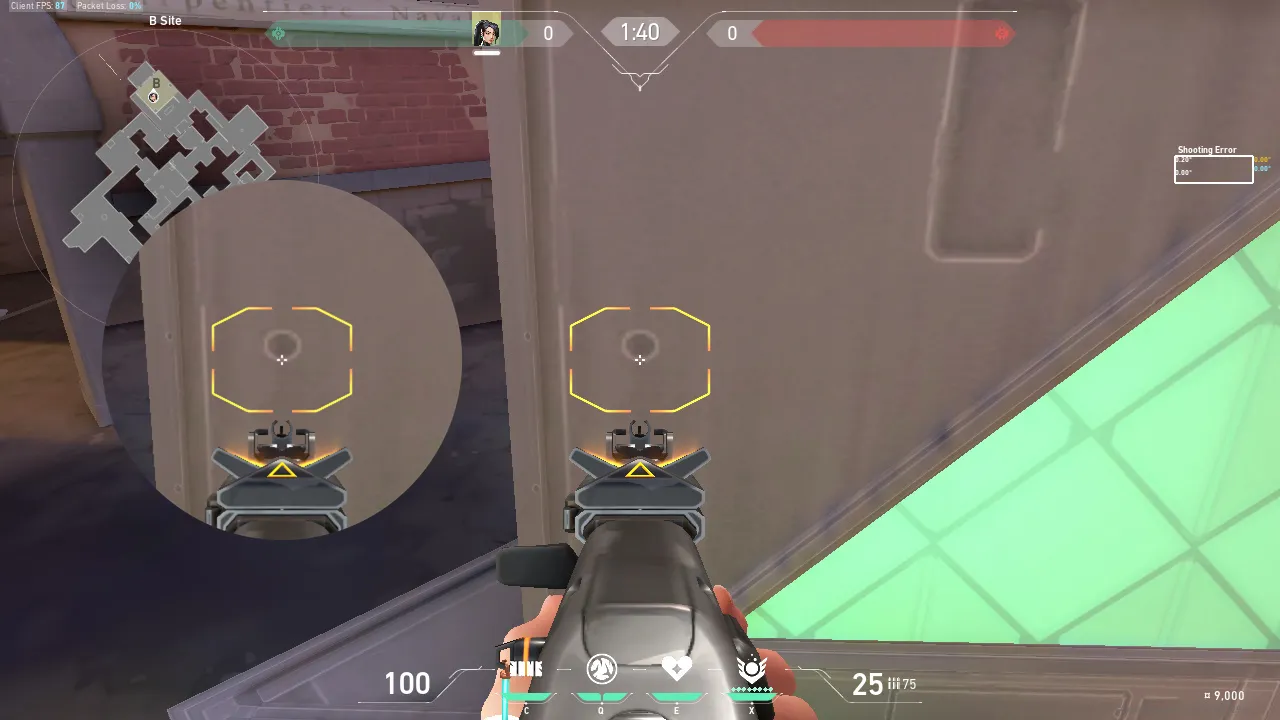 Sage Barrier Orb on Ascent Defense Site B — step 3 of 4: Aim — line up the shot
