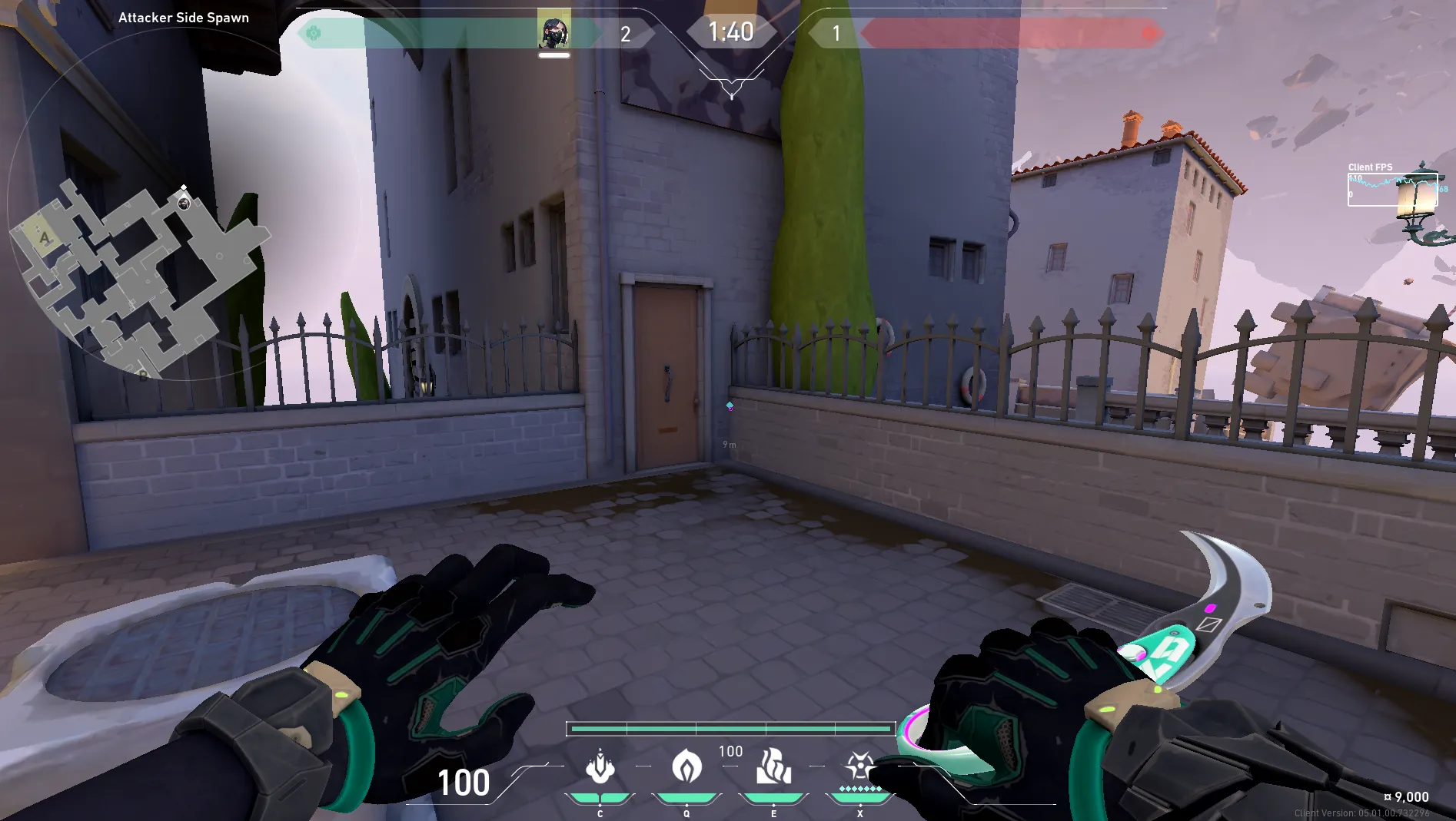 Top Mid to Courtyard Orb — Viper lineup on Ascent
