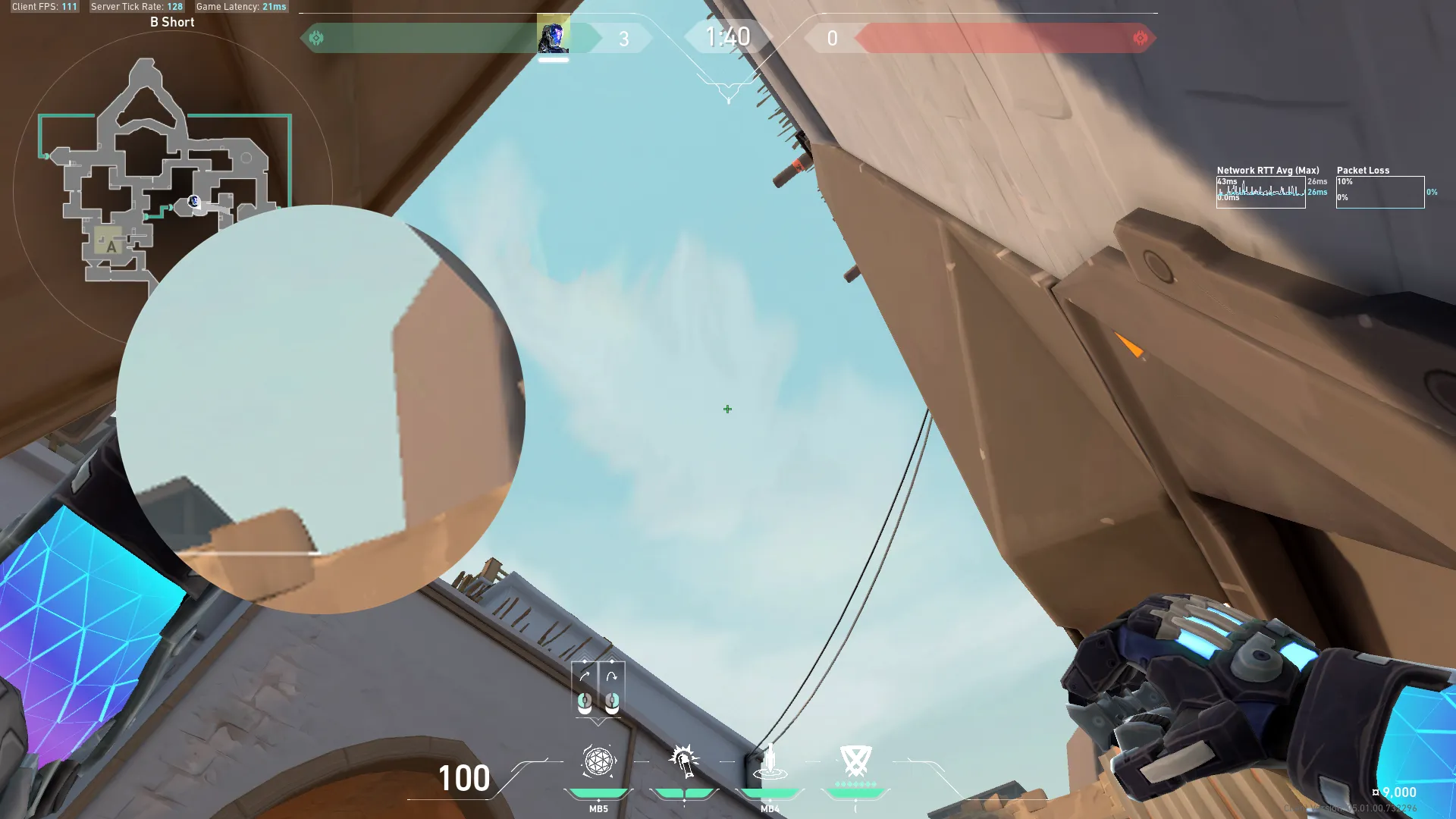 KAY/O Frag_Ment on Bind Attack Site B — step 4 of 7: Aim — line up the shot